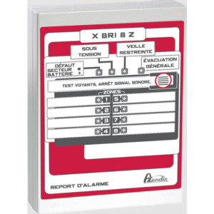 BOÎTIER DE REPORT D'ALARME INCENDIE 8 ZONES