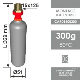 CARTOUCHE 300g de CO² 50°C