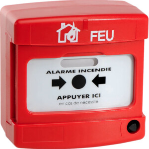 DÉCLENCHEUR MANUEL ADRESSABLE D'ALARME ROUGE